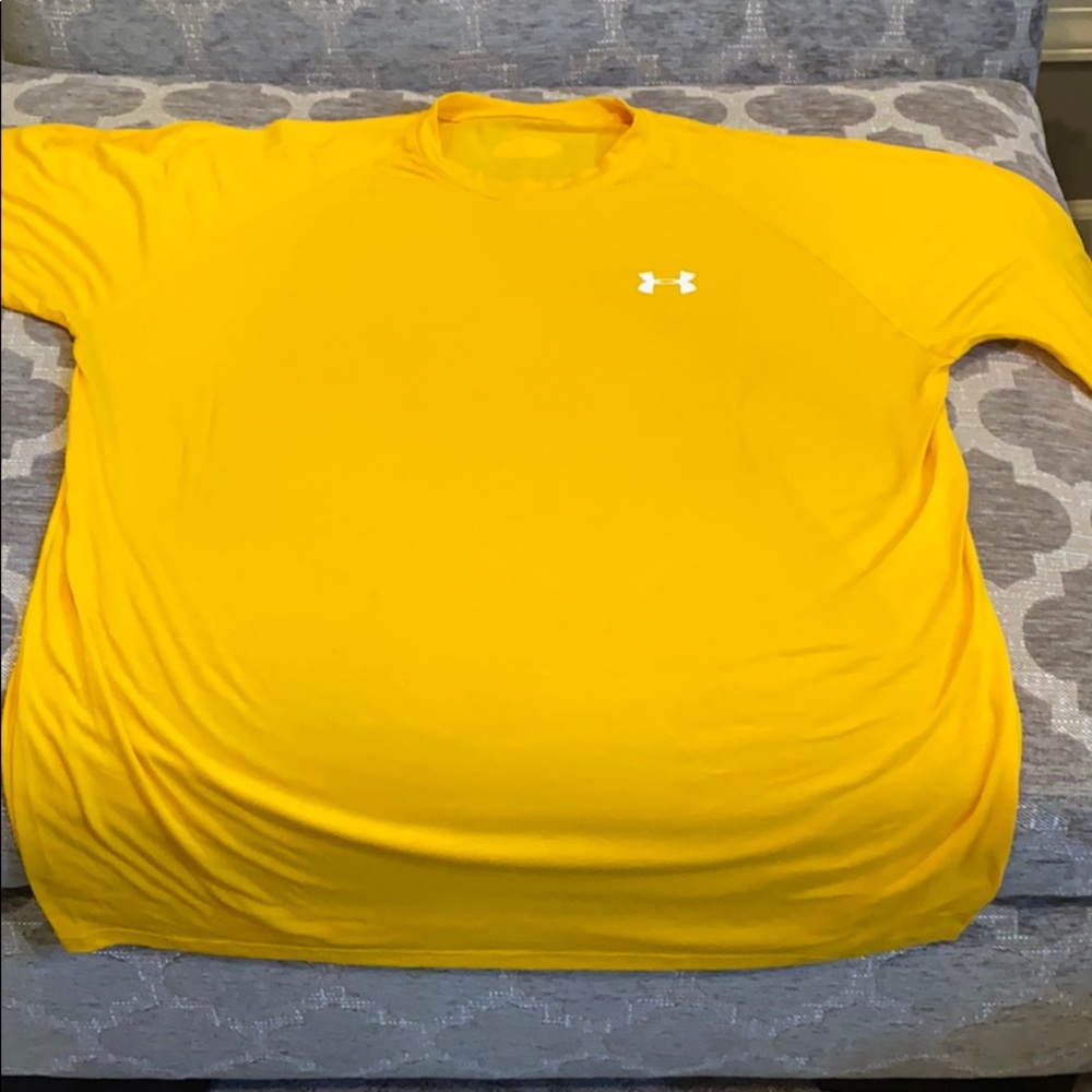 Bright gold under armour shirt